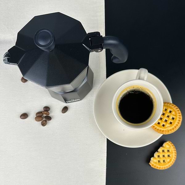 Фото - Кавоварка гейзерна Vinzer Moka Nero (50394)