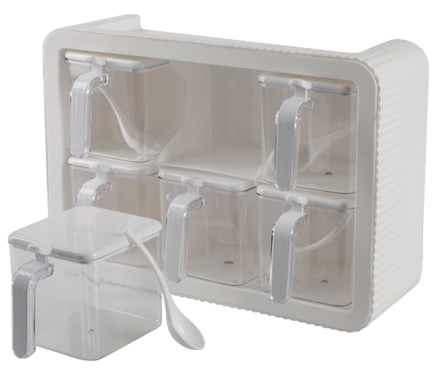 Набор емкостей для специй и приправ VIOLET HOUSE 0438 SPICE WHITE 6 шт.