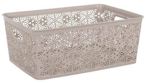 Корзина для хранения VIOLET HOUSE 0504 №4 Ажур Cappuchino 14 л