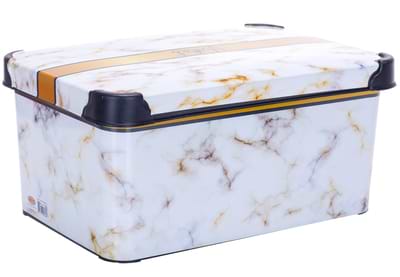 Корзина для хранения VIOLET HOUSE 0647 Decor Marble White 10 л