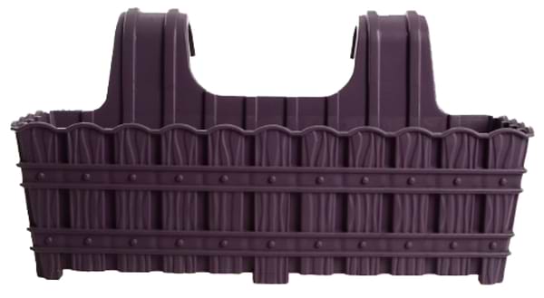 Фото - Вазон VIOLET HOUSE 1061 BAMBOO PURPLE на перил. 50 см