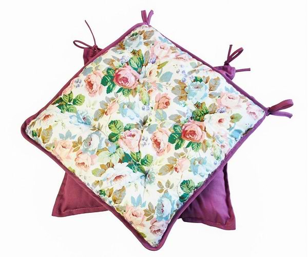 Фото - Подушка для стільця Прованс Violet Rose 40х40 см (028856)