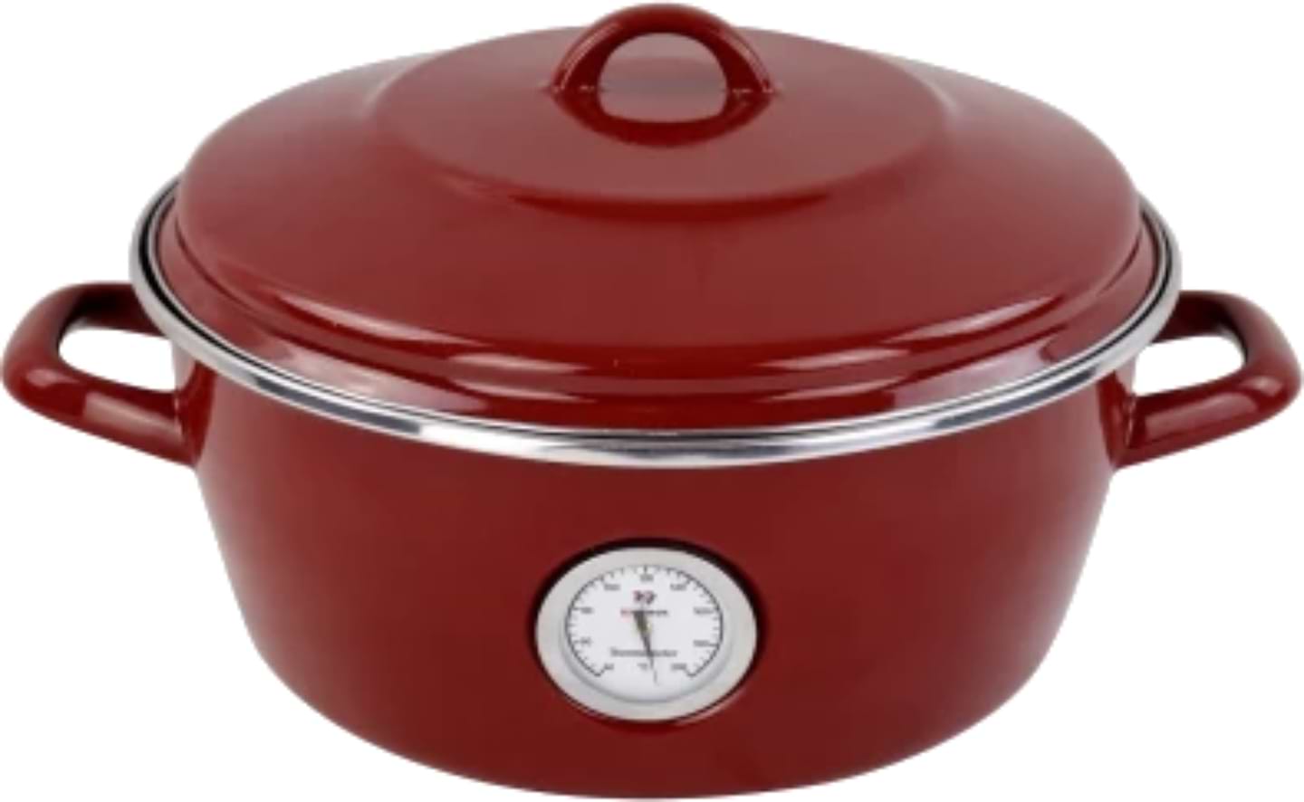 Каструля Vitrinor Oven з термометром 26 см 5 л Red (2111691) - Фото 1