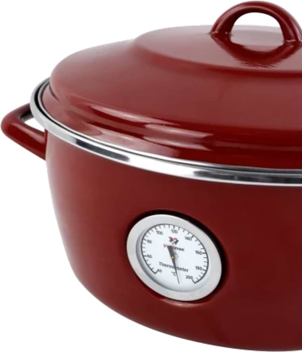 Фото - Уцінка - Каструля Vitrinor Oven з термометром 26 см 5 л Red (2111691)