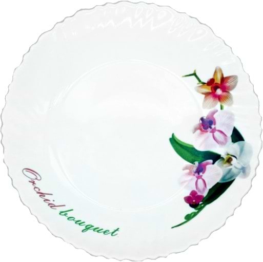 Тарелка обеденная Vittora V-220O Букет орхидеи Wave Vittora 220 мм