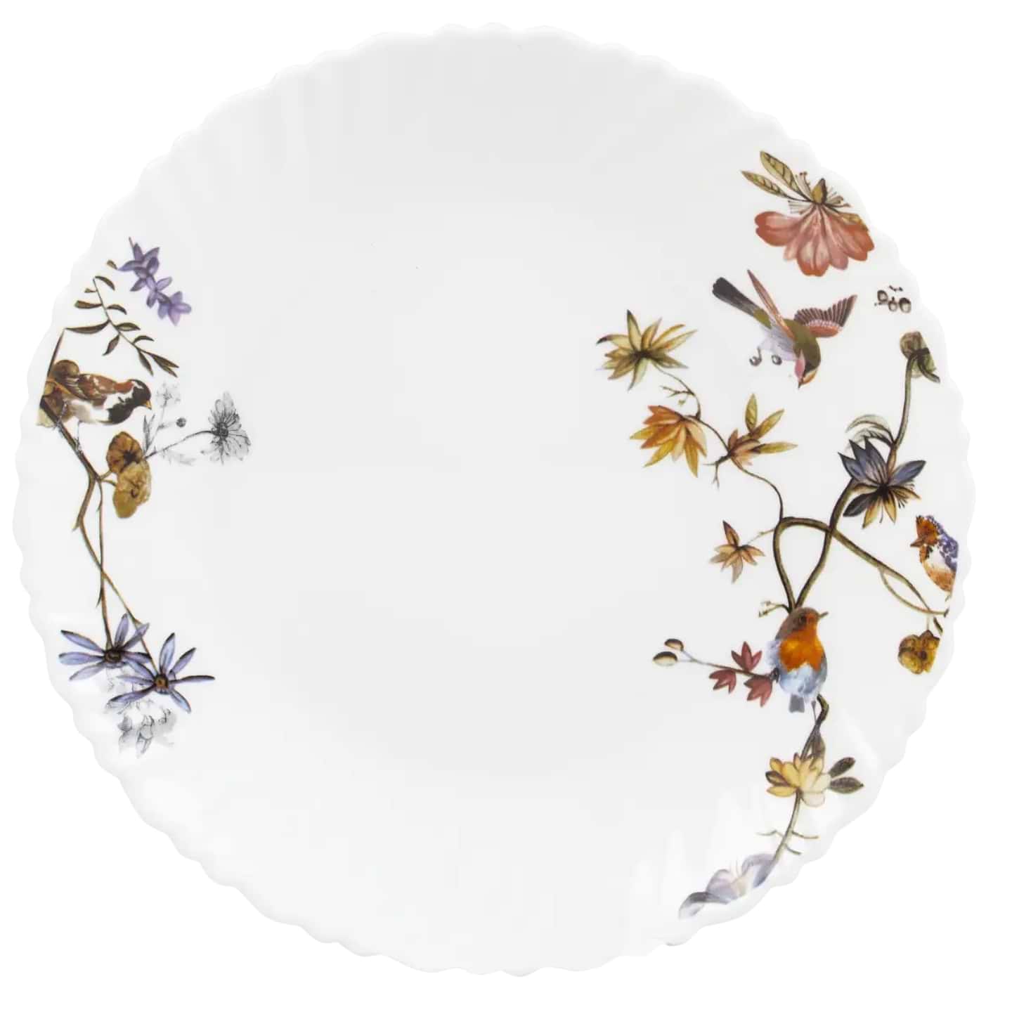 Тарелка десертная Vittora Радостные птички Wave 190 мм