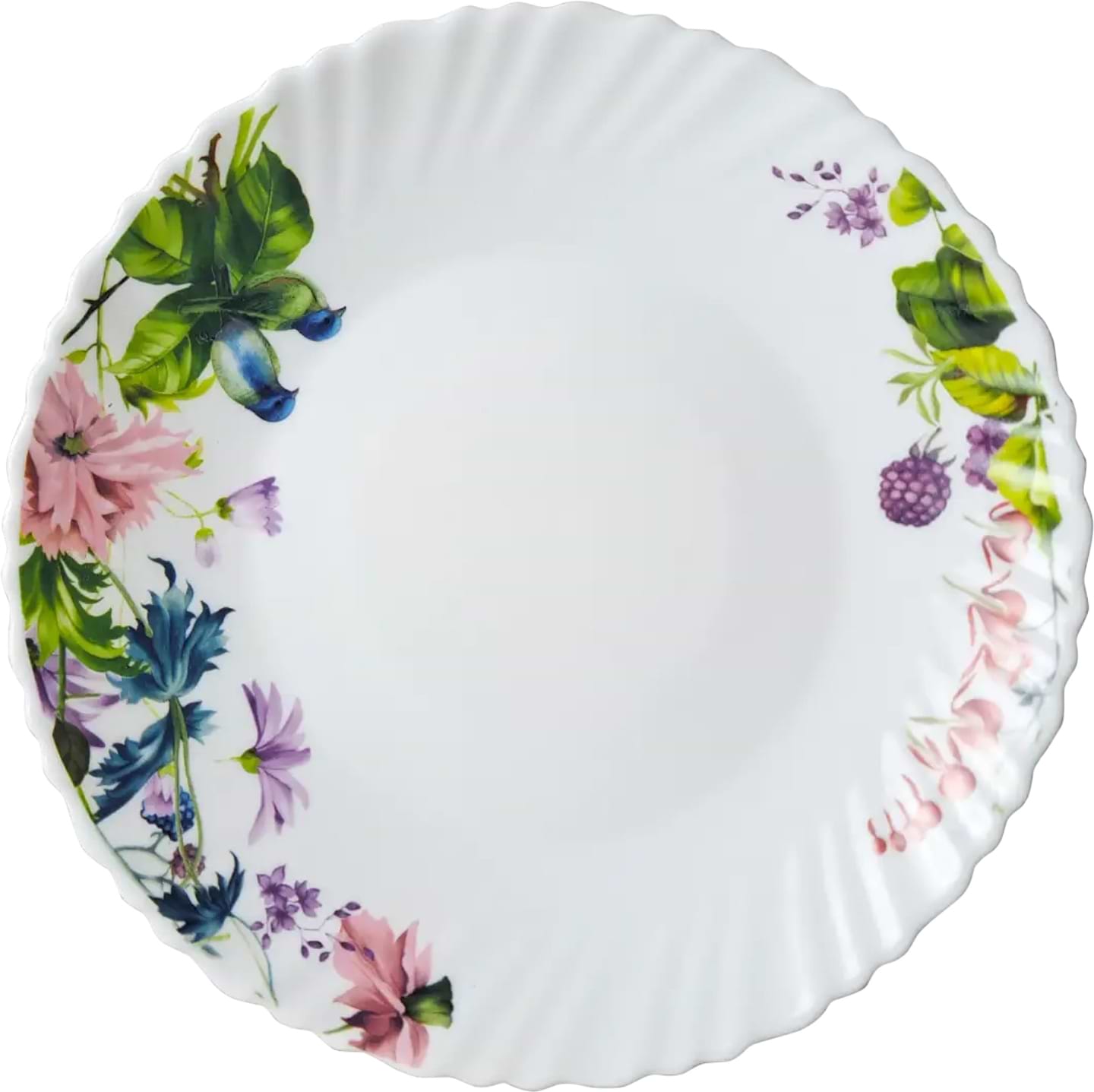 Тарелка обеденная Vittora Лесная лужайка Wave 220 мм