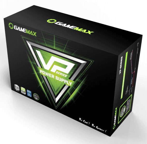 Фото - Блок питания для ПК Gamemax ATX 600W, box, APFC, 12см,80+ (VP-600)