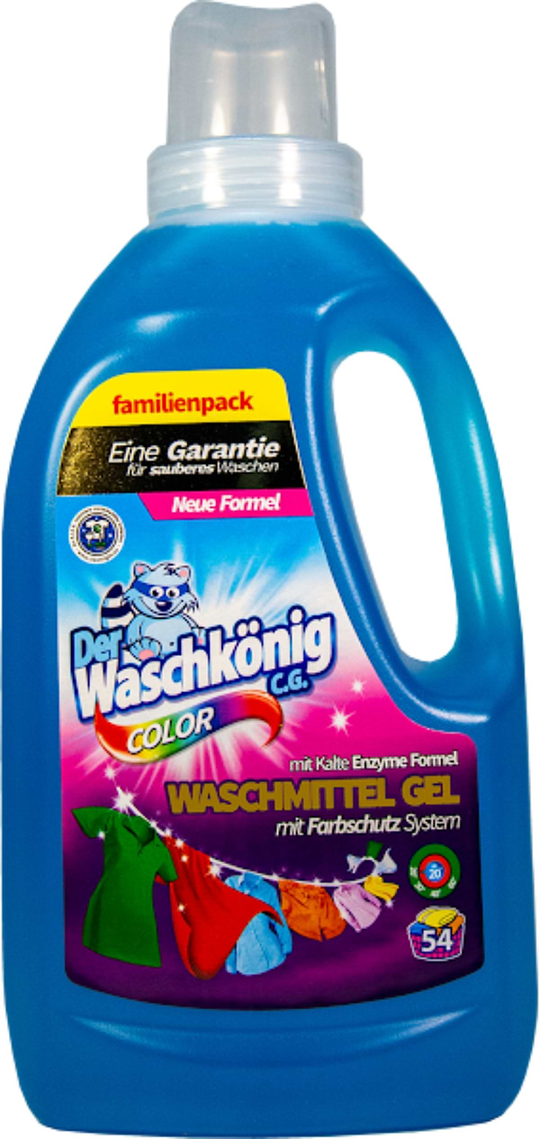 Фото - Гель для стирки Waschkonig Color 1625 мл (4260418930399)