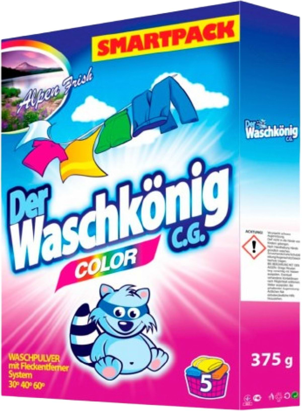 Фото - Стиральный порошок Waschkonig Color 375 г (4260353550614)