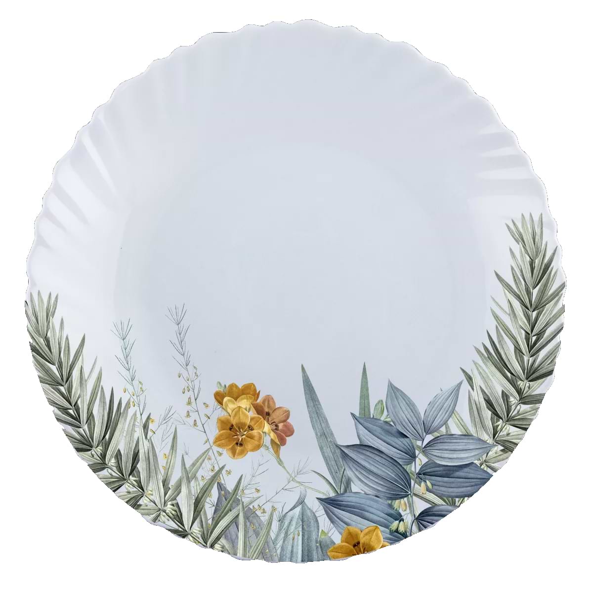 Тарелка обеденная Vittora V-220GG Бабушкин сад Wave 220 мм