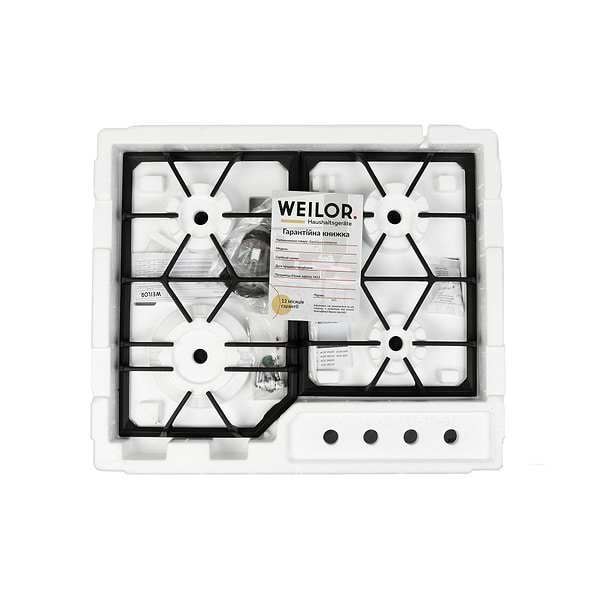 Фото - Варильна поверхня газова Weilor GG 604 WH