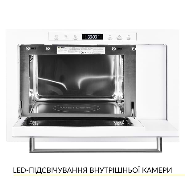 Фото - Микроволновая печь (СВЧ) встраиваемая Weilor WBM 2551 GW