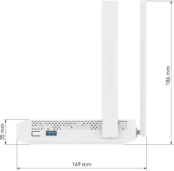 Фото - Маршрутизатор интернет WiFi6 Keenetic Hopper (KN-3810)