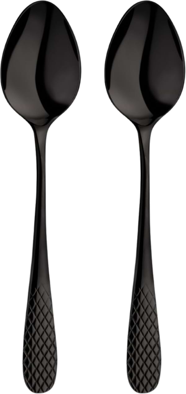 Фото - Набор кофейных ложек Wilmax Diamond Black 11.5 см 2 шт. (WL-999257 / 2B)