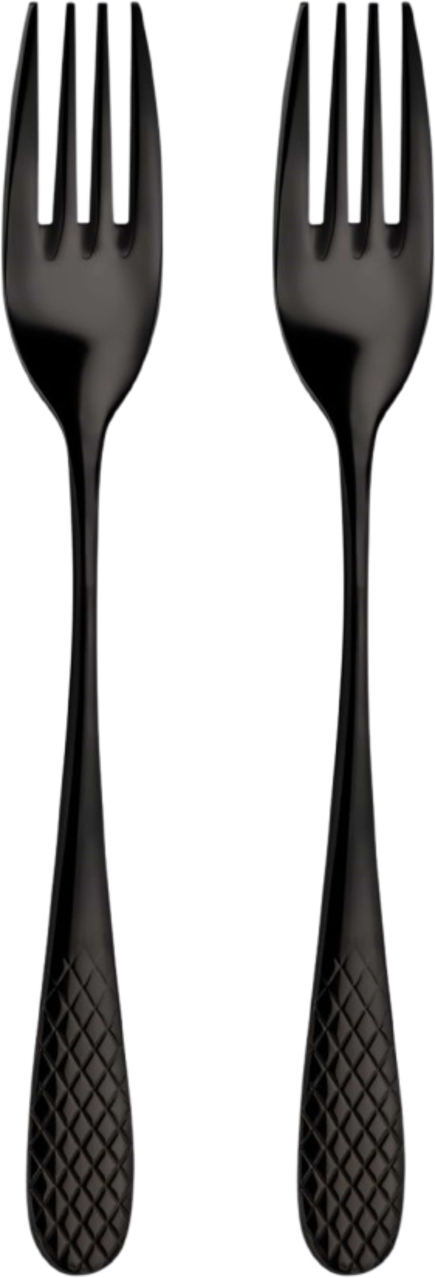 Набір виделок десертних Wilmax Diamond Black 19 см 2 шт. (WL-999259 / 2B)