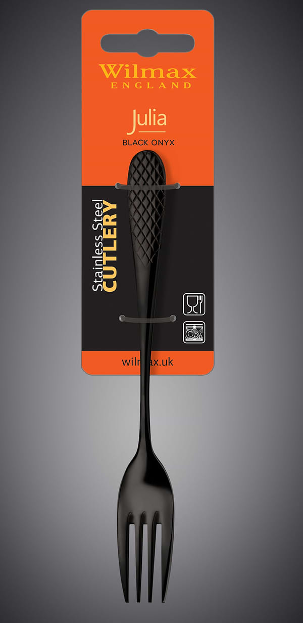 Фото - Набор вилок десертных Wilmax Diamond Black 19 см 2 шт. (WL-999259 / 2B)