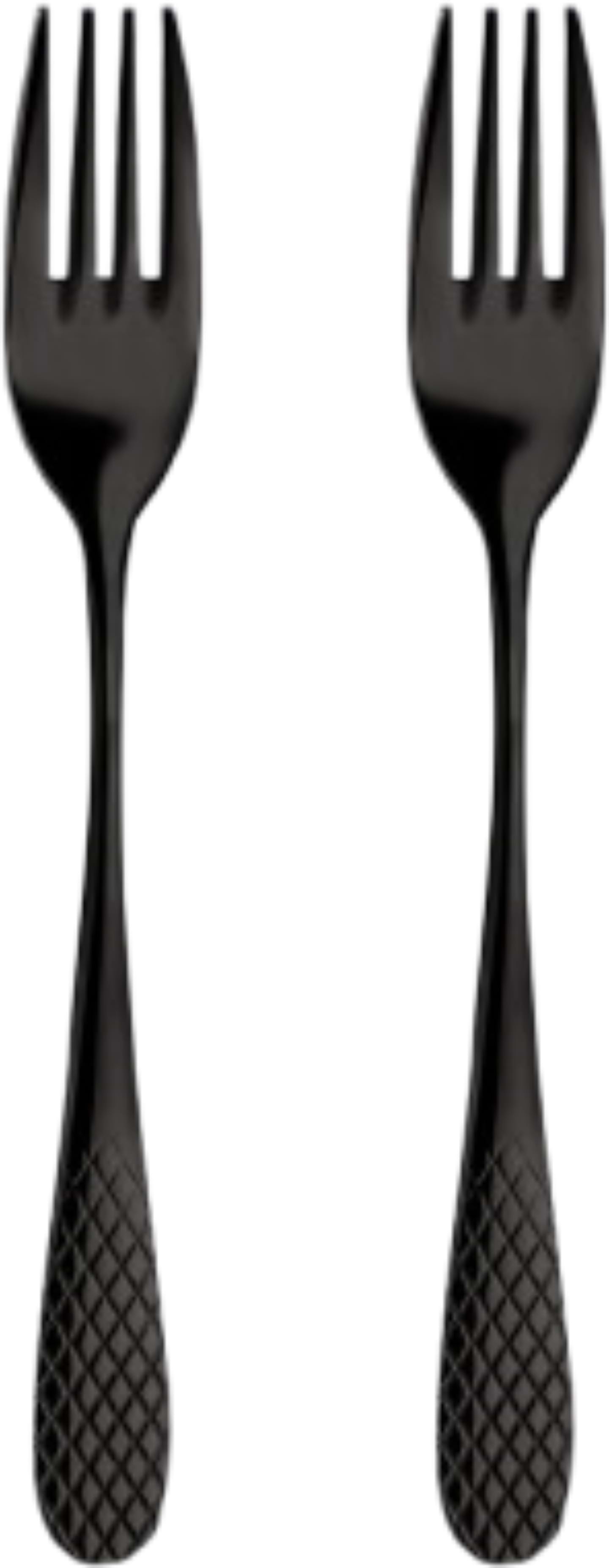 Набір виделок столових Wilmax Diamond Black 20 см 2 шт. (WL-999253 / 2B) - Фото 1