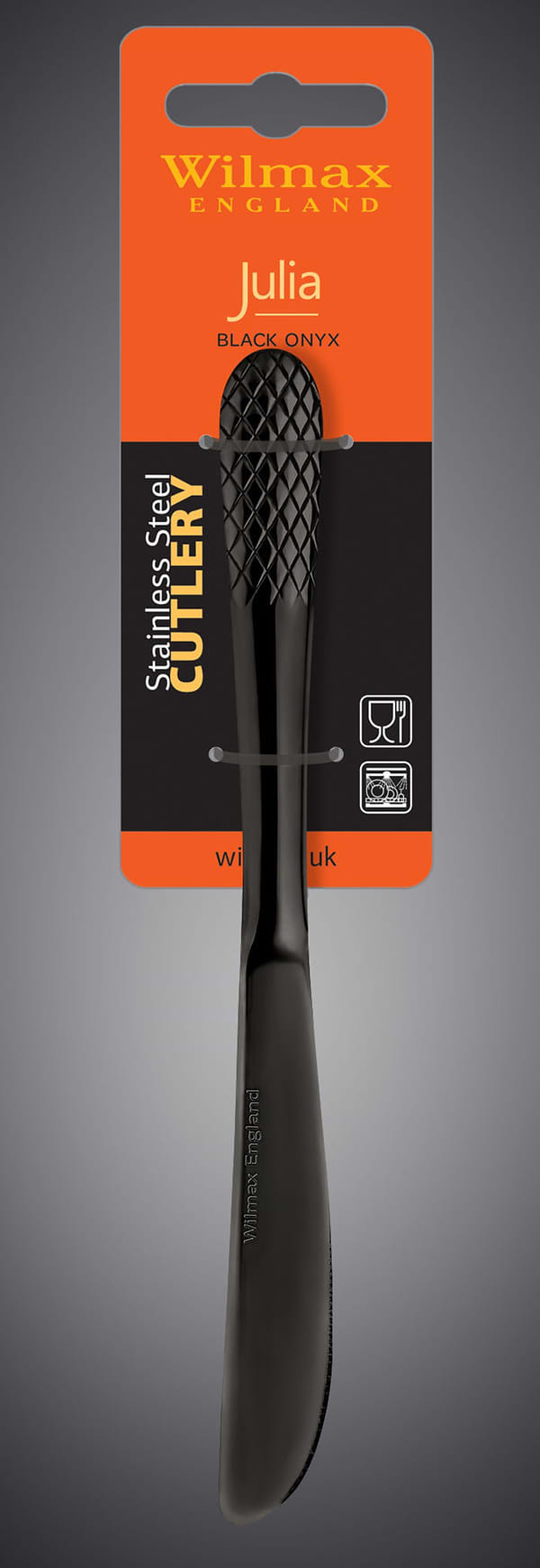 Фото - Нож десертный Wilmax Diamond Black 20,5 см 1 шт. (WL-999258 / 1B)