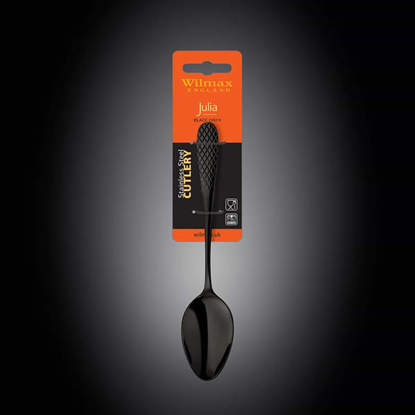 Фото - Набор ложек столовых Wilmax Diamond Black 21 см 2 шт. (WL-999254 / 2B)