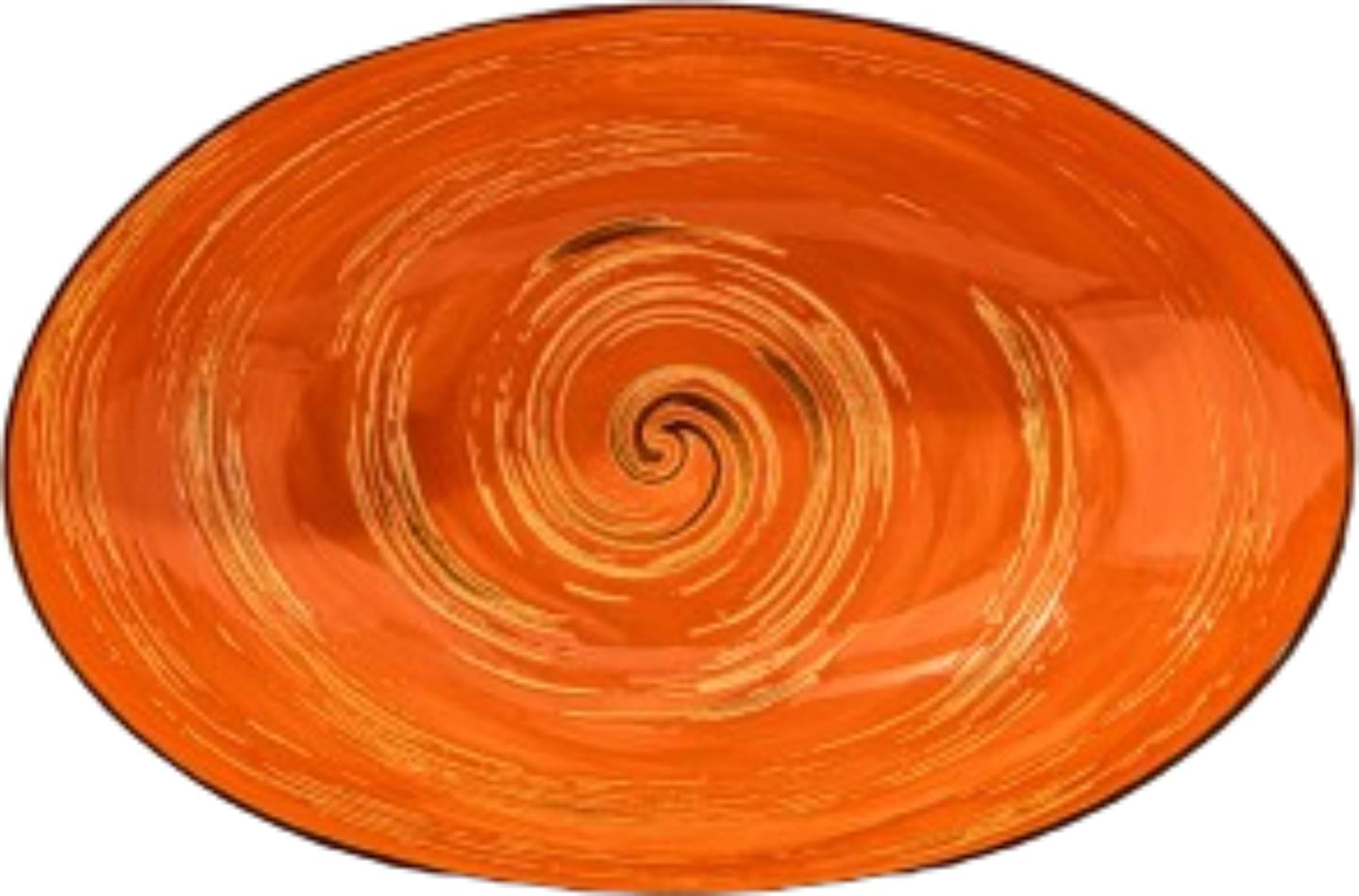 Блюдо Wilmax Spiral Orange 25х16.5х6 см 570 мл (WL-669340 / A)