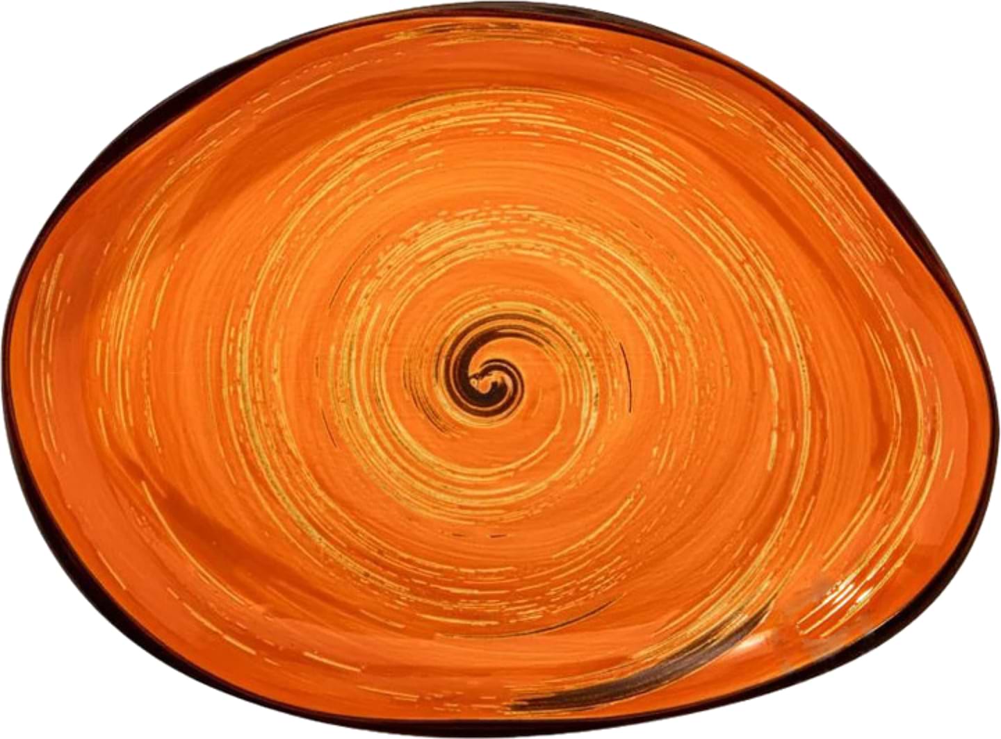 Блюдо Wilmax Spiral Orange 33х24.5см 700 мл (WL-669342 / A)