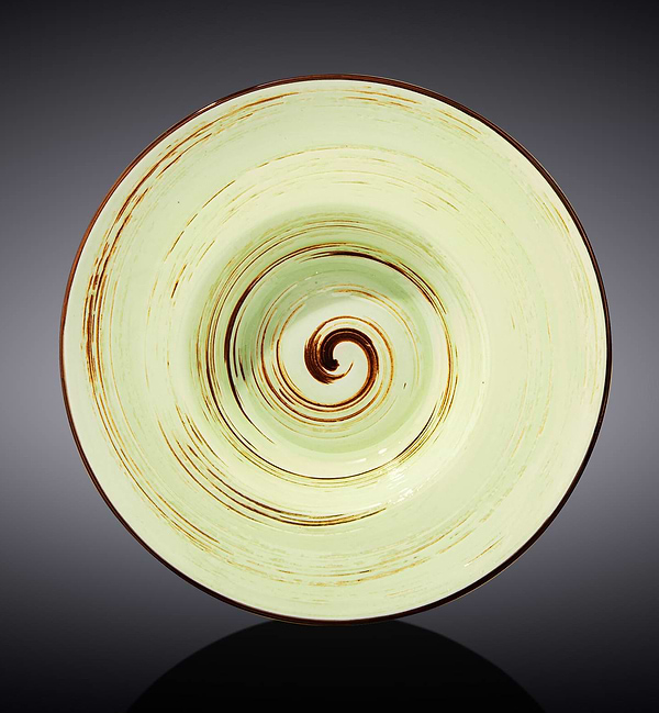 Фото - Тарелка обеденная Wilmax Spiral Pistachio 22,5 см (WL-669123 / A)