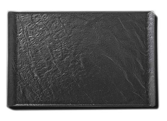 Тарілка обідня Wilmax Slatestone Black 29.5х14.5 см (WL-661109 / A)