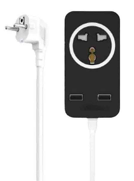 Фото - Уцінка - Мережевий фільтр XO 2USB / 2 OUTLET / 10A 1.8 м (WL03) Фото - Уцінка - Мережевий фільтр XO 2USB / 2 OUTLET / 10A 1.8 м (WL03)