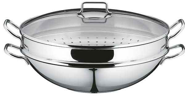 Фото - Сковорода ВОК WMF 792566040 с пароваркою Масао 4 пр. Фото - Сковорода ВОК WMF 792566040 с пароваркою Масао 4 пр.