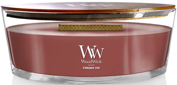 Фото - Свеча стекло Woodwick Ellipse Cinnamon Chai (Чай с корицей) 453г (76104E) Фото - Свеча стекло Woodwick Ellipse Cinnamon Chai (Чай с корицей) 453г (76104E)