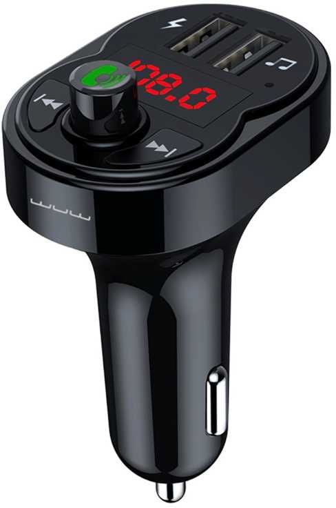 FM модулятор WUW WUW-C203 Black (6972573336937)