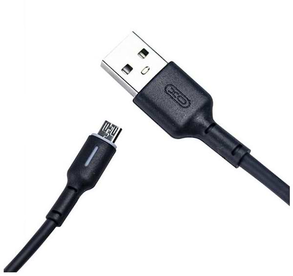 Фото - Кабель XO NB112 3A Fast Charging USB Cable Micro 1 м Black (NB112-M-BK)