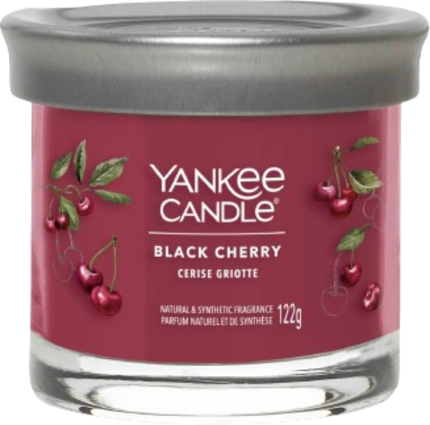 Свічка скло Yankee Candle Small Black Cherry (Чорна Вишня) 122 г (1744738E) - Фото 1