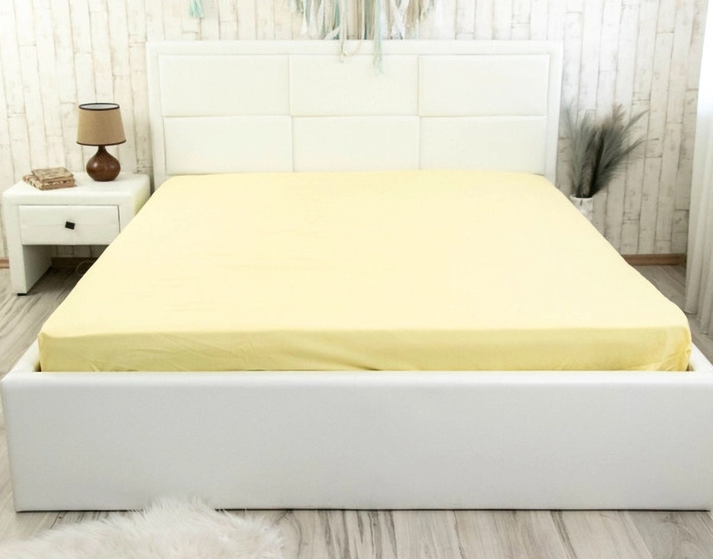 Простынь двуспальная Руно Yellow бязь 160х200 (500.114У_Yellow)