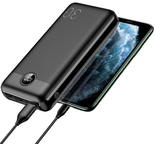 Фото - Батарея мобільна YENKEE YPB 3018 - 30000 mAh PD20W Black (35057019)