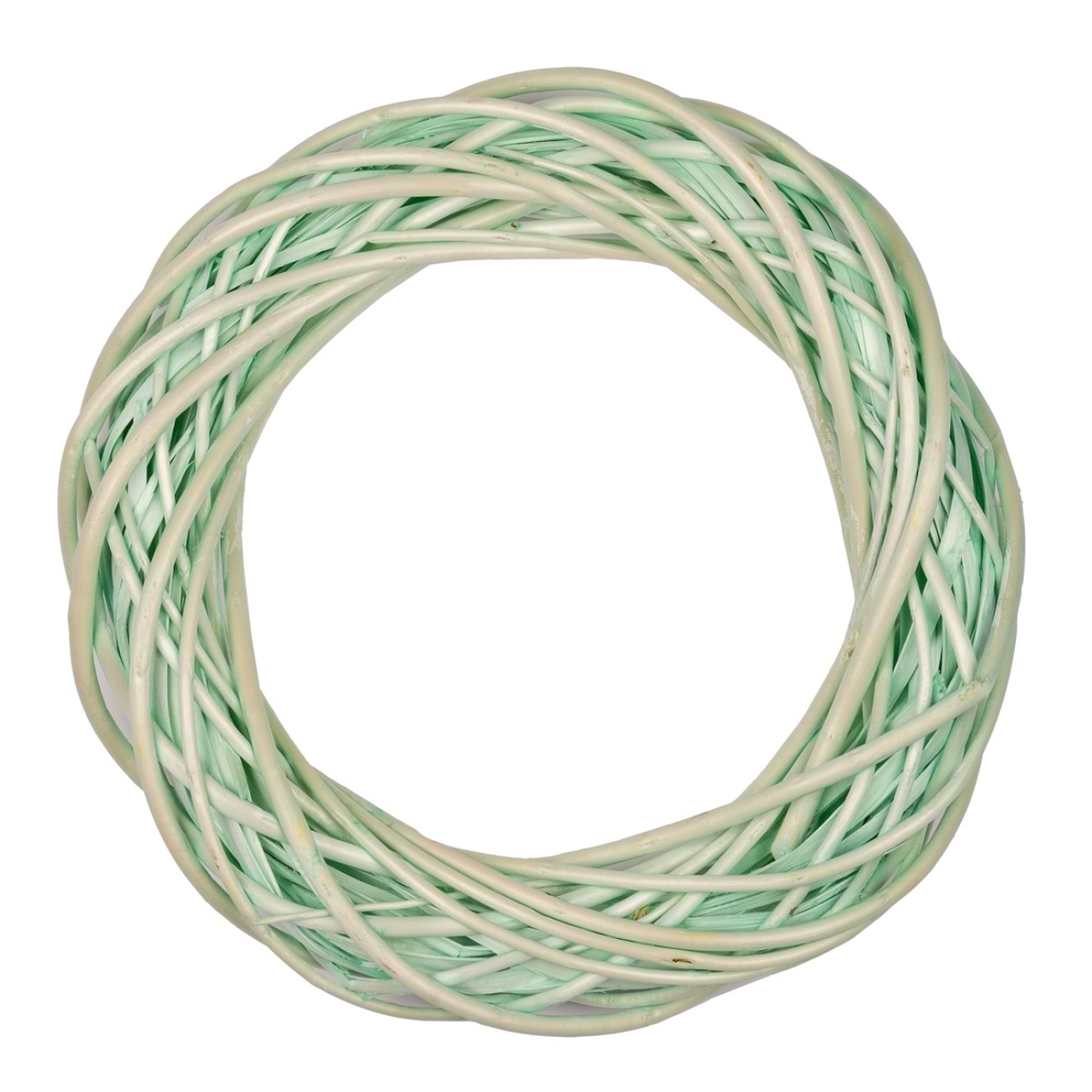 Вінок декоративний ротанг YES! Fun світло-зелений 25 см (974235)