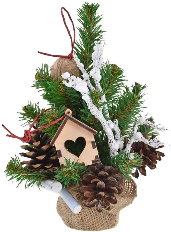 Фото - Ёлка искусственная YES! Fun Домик в лесу 0,.25 м с украшениями (904299)