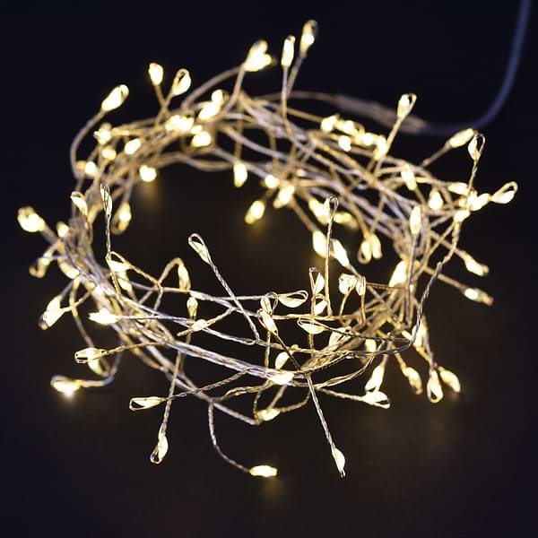 Фото - Гирлянда линейная YES! Fun Кластер 100 LED тепл. бел. 2,2 м (801204)