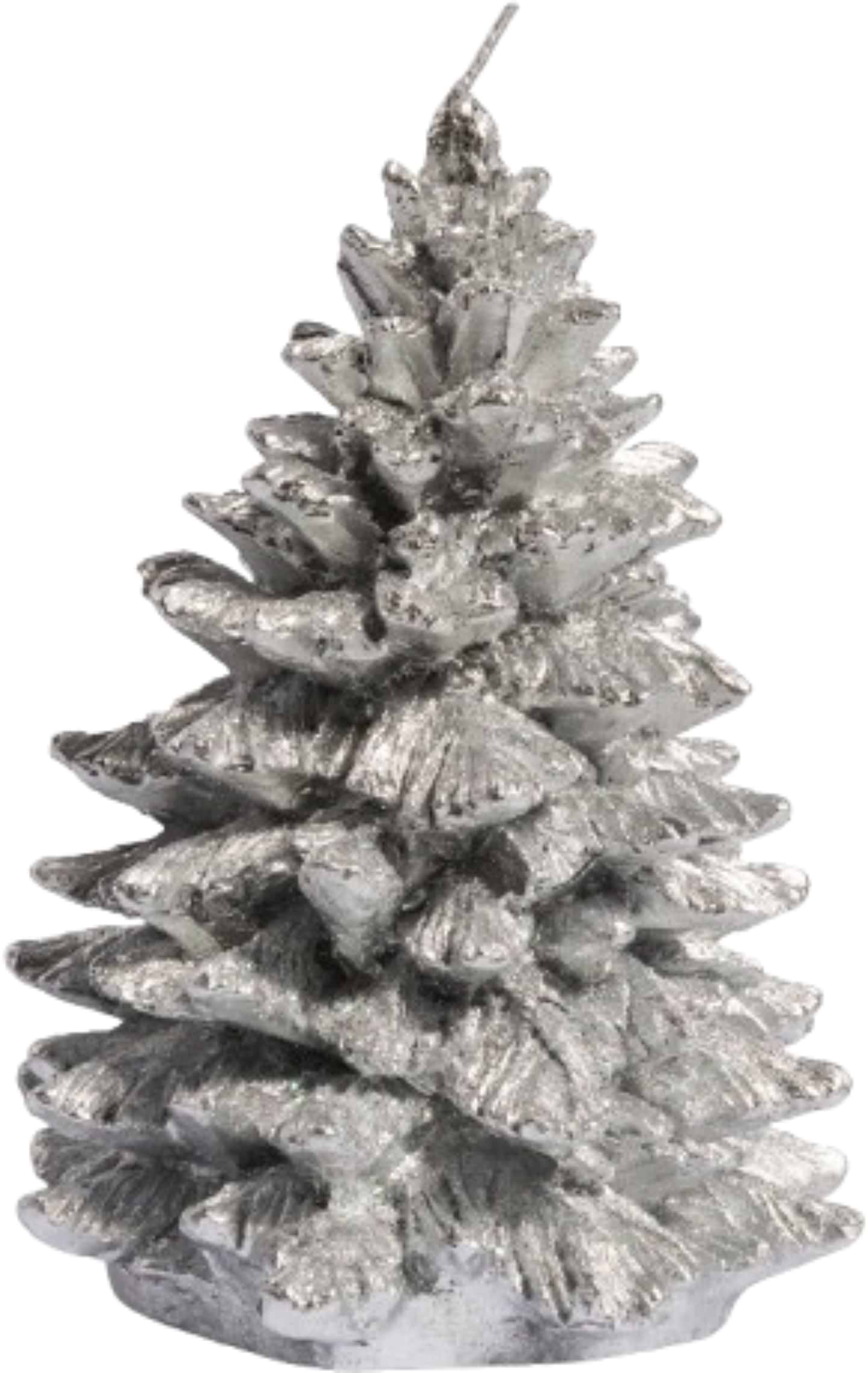 Свічка декоративна YES! Fun Срібна ялинка 15 см (710384)