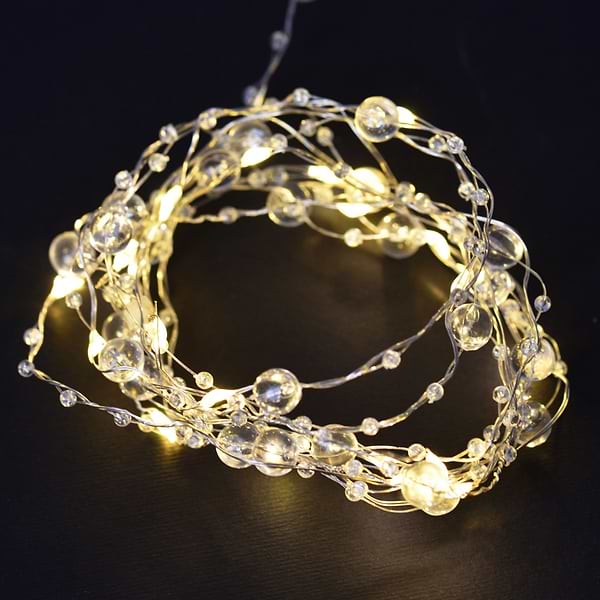 Фото - Гирлянда линейная YES! Fun Жемчужины 20 LED тепл. бел. 2,2 м (801203)