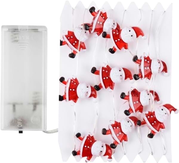 Фото - Гирлянда линейная YES! Fun Санта 20 LED тепл. бел. 2,2 м (801211)