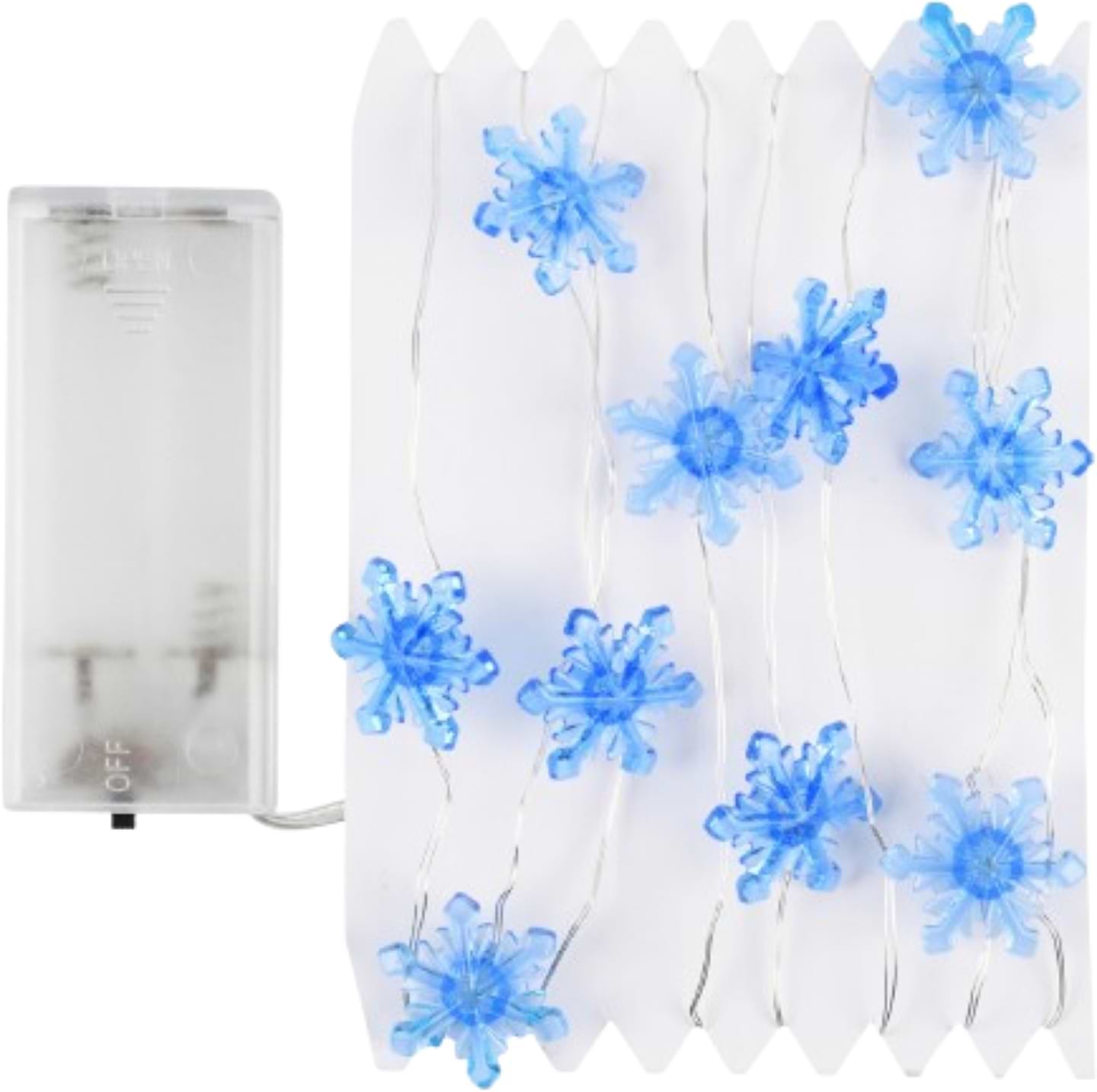 Гірлянда лінійна YES! Fun Сніжинки 20 LED тепл. біл. 2,2 м (801212)