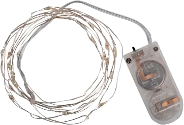 Фото - Гірлянда лінійна YES! Fun нитка мідна 20 LED холодно-біла 2 м батареї (975021)