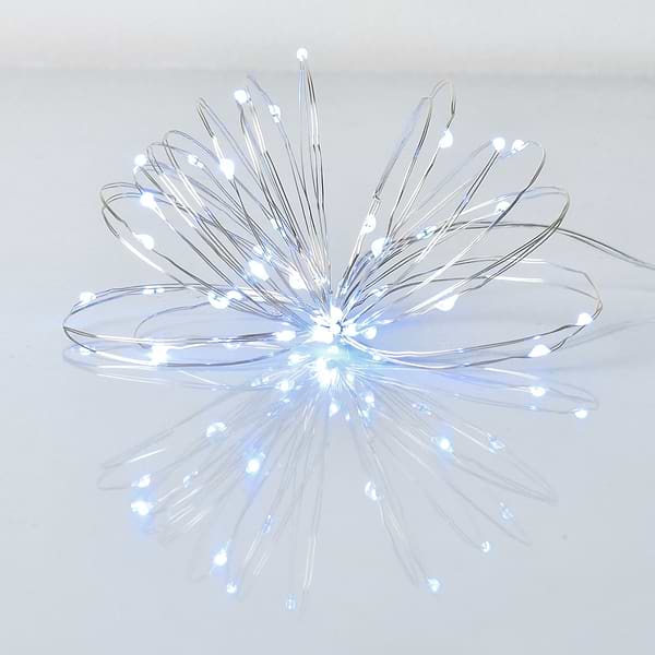 Фото - Гірлянда лінійна YES! Fun нитка мідна 40 LED холодно-біла 4 м батареї (975028)