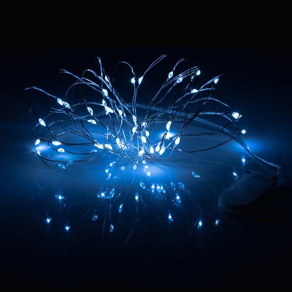 Фото - Гірлянда лінійна YES! Fun нитка мідна 40 LED холодно-біла 4 м батареї (975028)