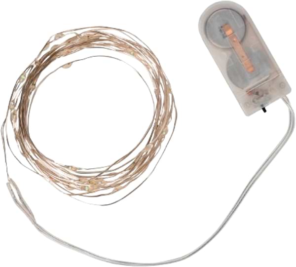 Фото - Гірлянда лінійна YES! Fun нитка мідна 40 LED холодно-біла 4 м батареї (975028)