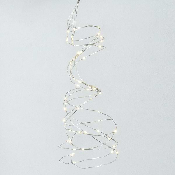 Фото - Гірлянда лінійна YES! Fun пучок мідний 50 LED тепло-біла 1 м батареї (975013)