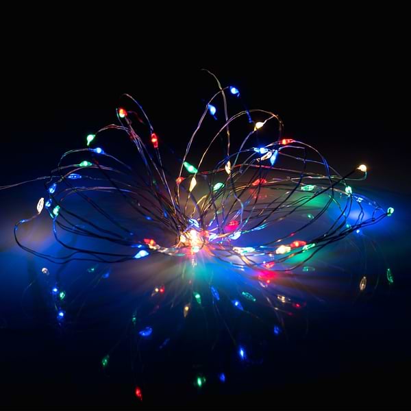 Фото - Гирлянда линейная YES! Fun нить медная 50 LED разноцвет 5 м USB (975039)