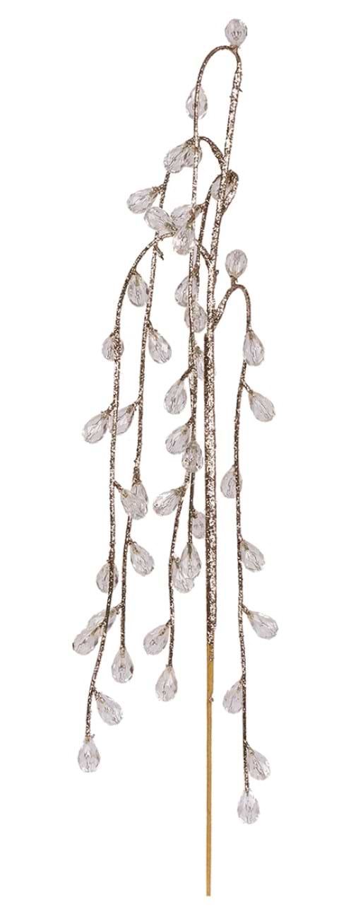 Фото - Ветка декоративная YES! Fun с кристаллами 55 см (974108) Фото - Ветка декоративная YES! Fun с кристаллами 55 см (974108)